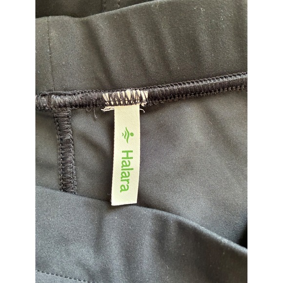 Halara Black High Waisted Wide Leg Pleated Trousers Business Casual Pants XL 34W - Picture 2 of 8